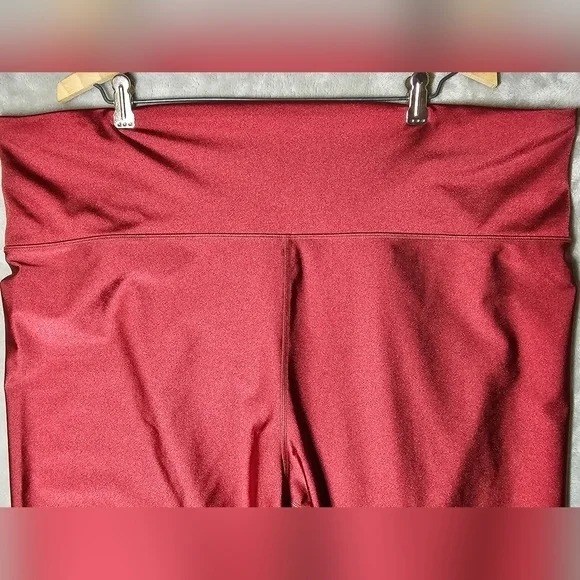 Athleta Women's Elation Shine Tight Leggings Maroon‎ 3X. - Picture 3 of 14